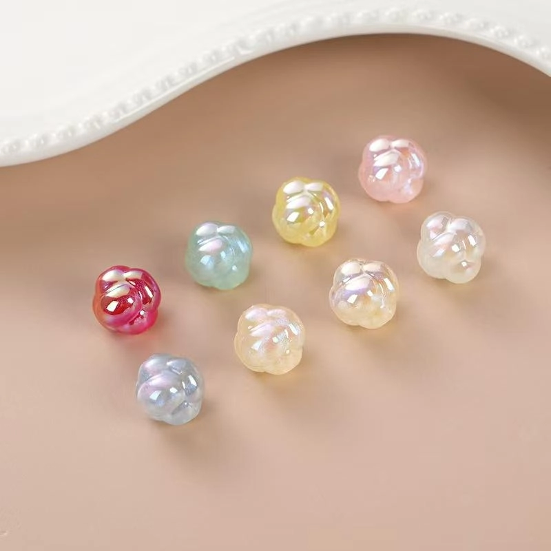 CAIYING Galaxy Star Colorful Irregular Crystal Glass Beads Electroplated Wooden Beads for DIY Phone Chain Accessories